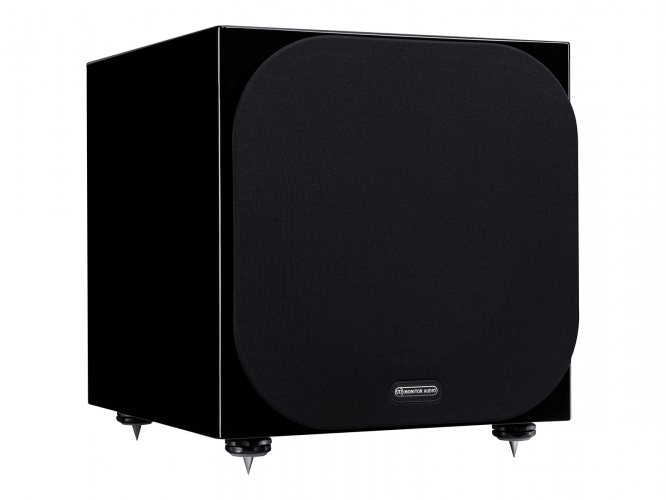 Monitor Audio Silver W-12 (High Gloss Black) с решёткой